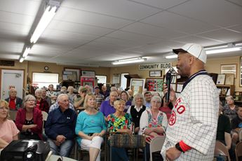 Man talking to audience