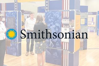 museum exhibition with Smithsonian logo